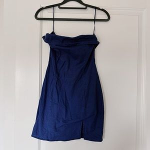 Blue Strapless Dress 💙💙💙
